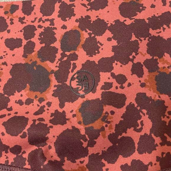 Sage Women's 2 Pc Set Longline Sports Bra & Leggings Inkspot Print sz XS - Picture 10 of 13